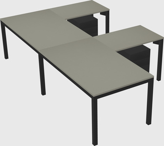 L-shaped desk