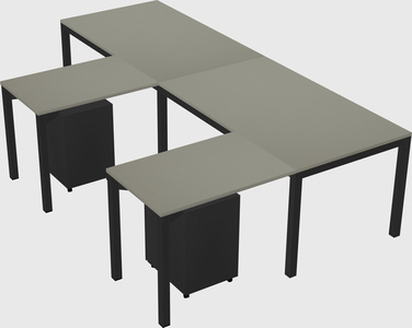 L-shaped desk