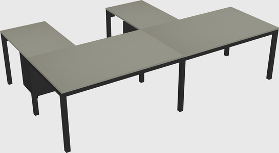 L-shaped desk