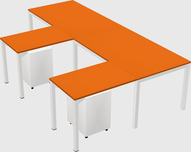 L-shaped desk