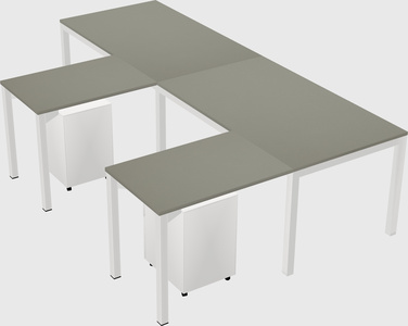 L-shaped desk