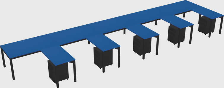 L-shaped desk