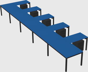 L-shaped desk