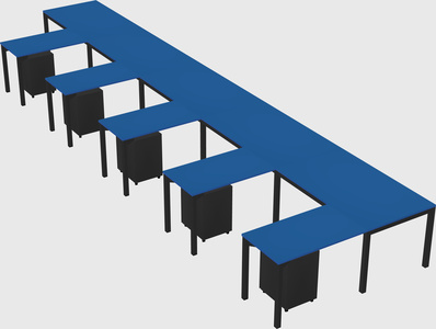 L-shaped desk