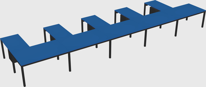 L-shaped desk