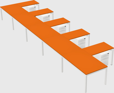 L-shaped desk