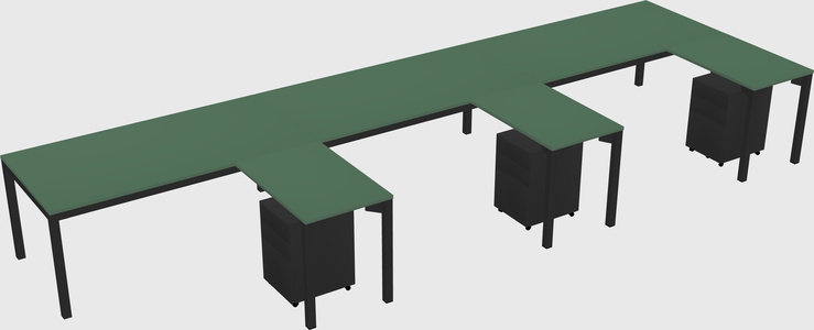 L-shaped desk