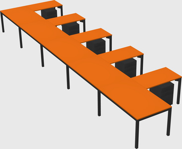 L-shaped desk
