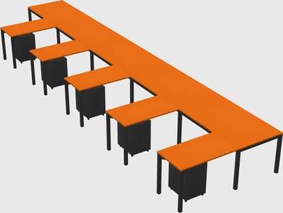 L-shaped desk