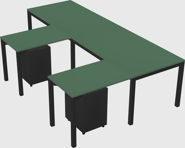 L-shaped desk