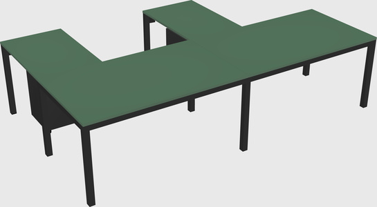 L-shaped desk