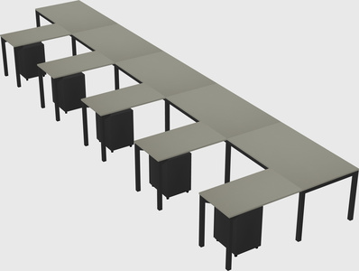 L-shaped desk