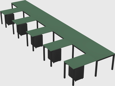 L-shaped desk