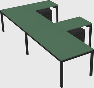 L-shaped desk