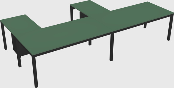 L-shaped desk