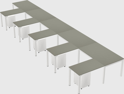 L-shaped desk