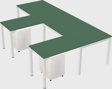 L-shaped desk