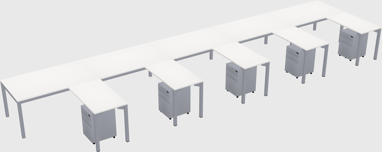 L-shaped desk