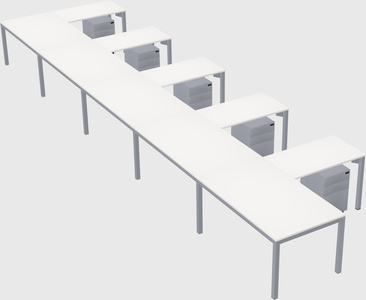 L-shaped desk