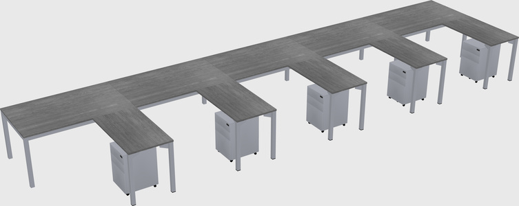 L-shaped desk