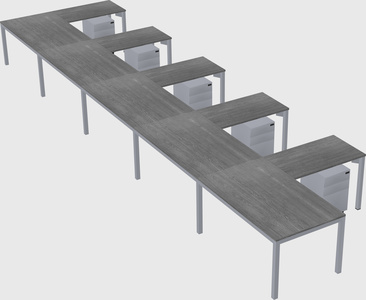 L-shaped desk