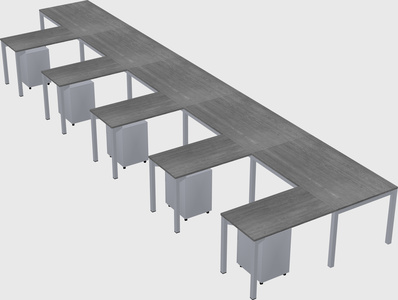 L-shaped desk