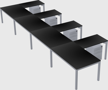 L-shaped desk