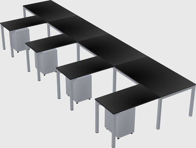 L-shaped desk
