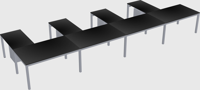 L-shaped desk