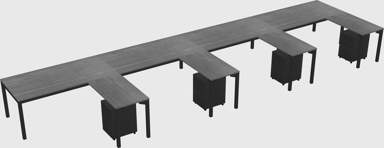 L-shaped desk