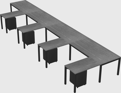 L-shaped desk
