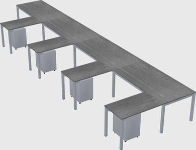 L-shaped desk