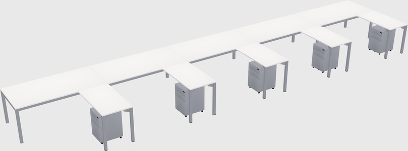 L-shaped desk