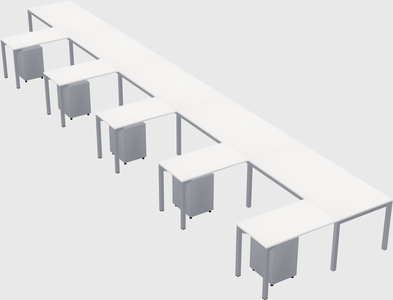 L-shaped desk