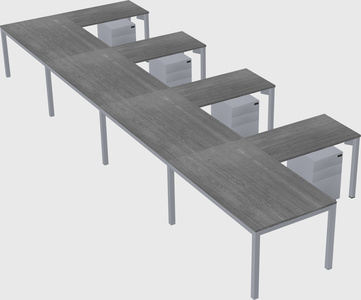 L-shaped desk
