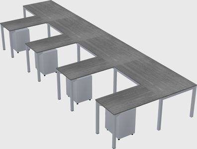 L-shaped desk