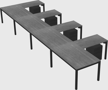 L-shaped desk