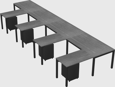 L-shaped desk