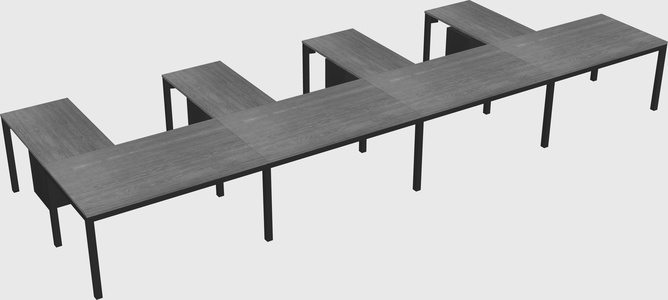 L-shaped desk