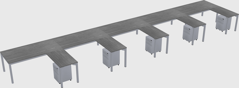 L-shaped desk