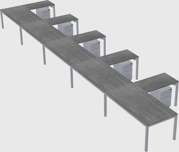 L-shaped desk