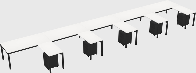 L-shaped desk