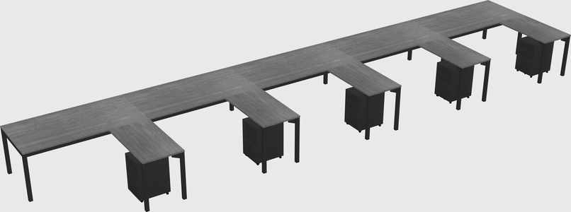 L-shaped desk