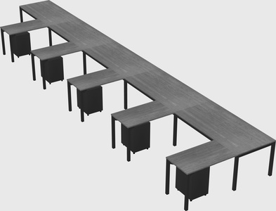 L-shaped desk