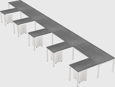 L-shaped desk