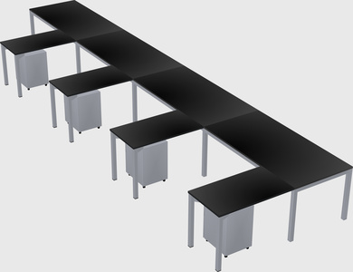 L-shaped desk