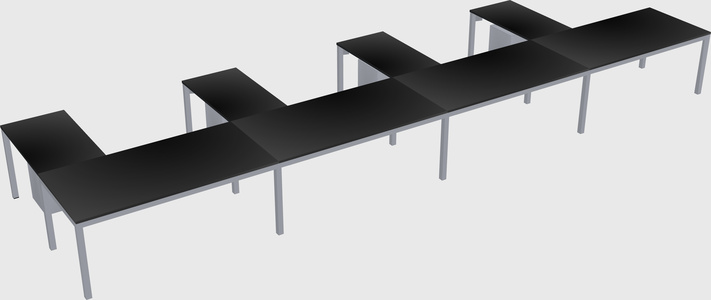 L-shaped desk