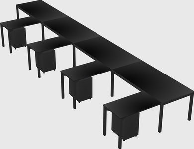 L-shaped desk