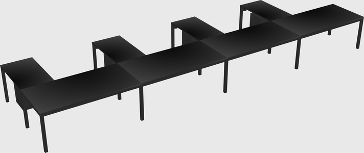 L-shaped desk