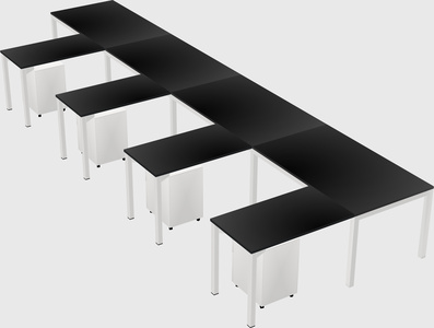 L-shaped desk